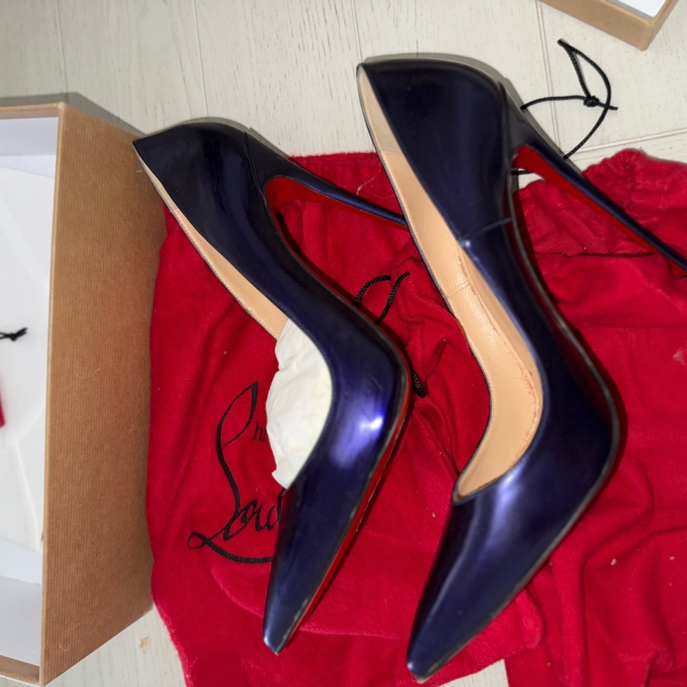 Christian Louboutin Navy Heels